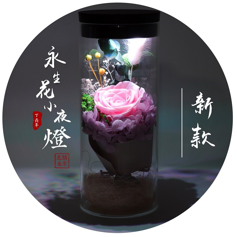 永生花礼盒DIY女友情人节生日礼物玻璃罩保鲜花干花蓝玫瑰花束|ruв категории Домашний быт, ваза/цветок/искусственные цветы/моделирование украшения, сушеные цветы/лепесток/сушеные цветы пакет/сухие ветки - от Buy2taobao.com для оказания профессиональной услуги покупки агента Taobao