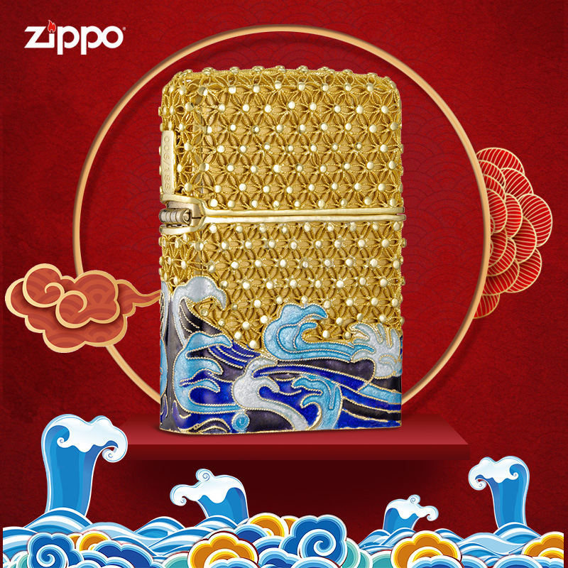 zippo打火机 花丝镶嵌招财水纹打火机 花丝镶嵌礼盒 ZCBEC-70|ruв категории ZIPPO/швейцарский армейский нож/очки, бренд зажигалки и аксессуары, ZIPPO/" - от Buy2taobao.com для оказания профессиональной услуги покупки агента Taobao