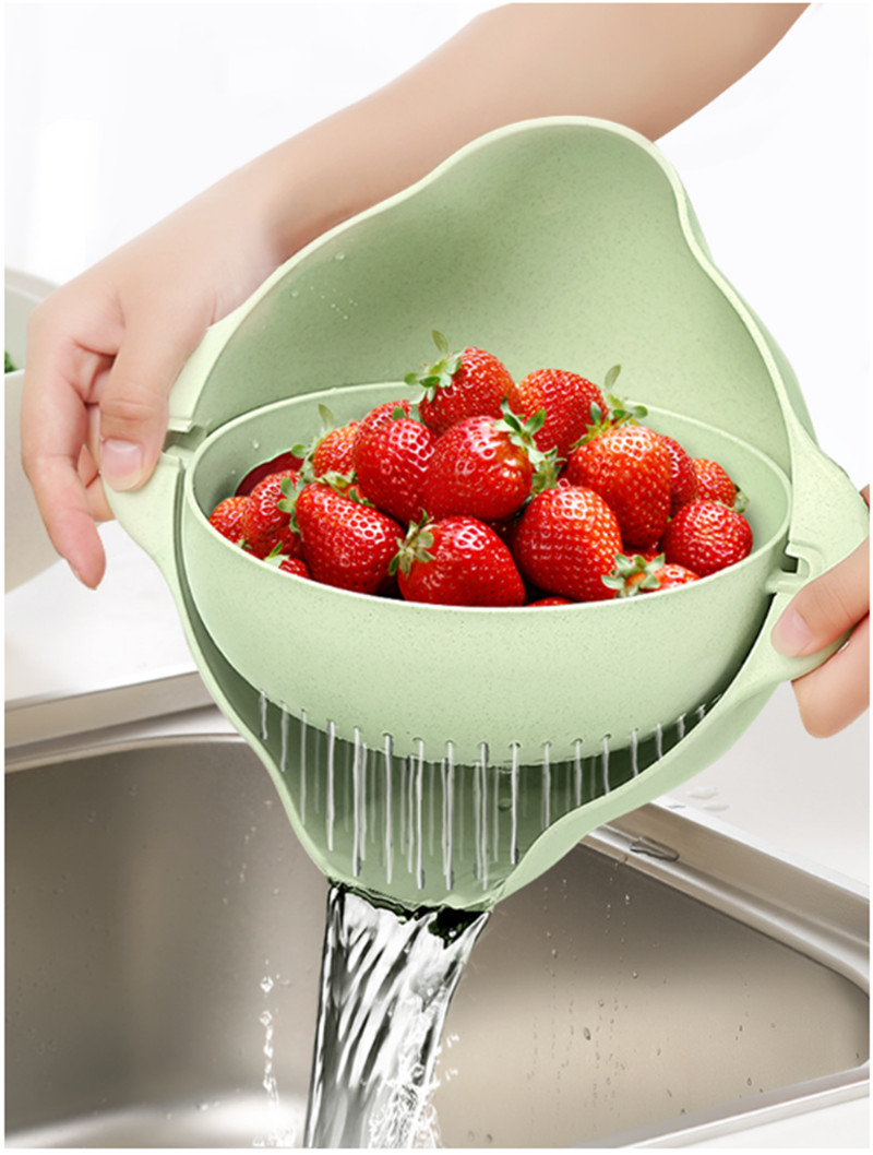 家用洗菜盆沥水篮抖音水果神器果盘菜篮双层客厅盘菜盆果篮客厅.|msdalam kategori pinggan mangkuk, pinggan mangkuk, mangkuk buah-buahan/plat buah-buahan/bakul buah-buahan - dari Buy2taobao.com untuk memberikan perkhidmatan ejen Taobao profesional membeli