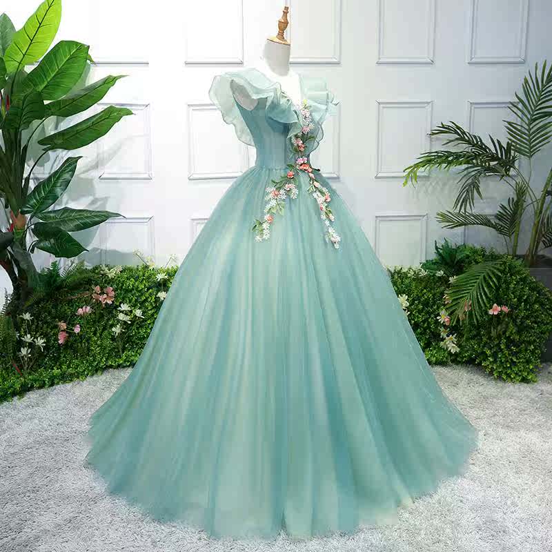 New dress woman 2018 full dress summer banquet Arts exam perform stage Solo costume Chorus perform new patternin the Women's clothing/Boutique , Wedding/Cheongsam/Formal dress , Formal dress/Evening category - from Buy2taobao.com to provide professional Taobao agent buy service