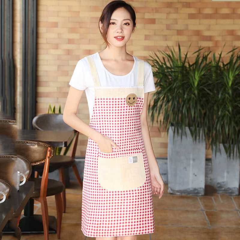 韩版时尚围裙女可爱厨房可擦手做饭工作服罩衣棉麻围腰防水家用|msdalam kategori Butik wanita / wanita, menetapkan/pakaian seragam pelajar/seragam kerja, skirt kerjaya guaman - dari Buy2taobao.com untuk memberikan perkhidmatan ejen Taobao profesional membeli