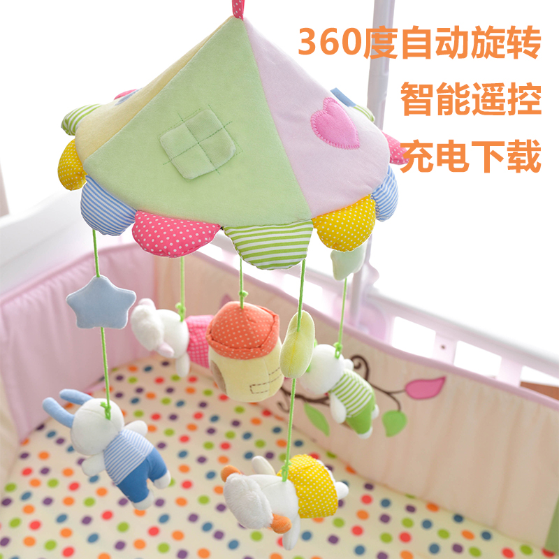 包邮 八音盒音乐旋转毛绒布艺床铃 婴儿新生儿玩具 充电可下载|ruв категории игрушка/коляска/головоломка/блоки/модель, детей кольцо/ткань играть/успокоить игрушки, кровать Белл/кровать висит - от Buy2taobao.com для оказания профессиональной услуги покупки агента Taobao