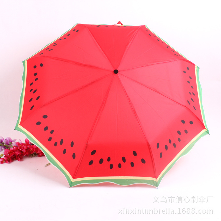 水果印花创意三折雨伞 西瓜柠檬礼品伞 折叠伞在类目 尿片/洗护/喂哺/推车床, 背带/学步带/出行用品, 雨伞中 - 来自Buy2taobao.com提供专业的淘宝代购服务