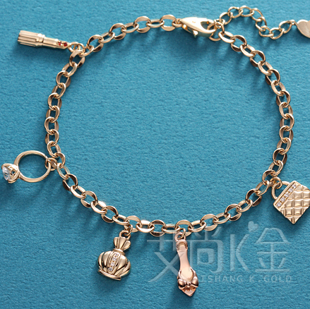 GeunYeon Urban Beauty COCO Pure 14K Golden Braceletin the Jewelry/Diamond/Jade/Gold , K gold jewelry, Bracelets category - from Buy2taobao.com to provide professional Taobao agent buy service