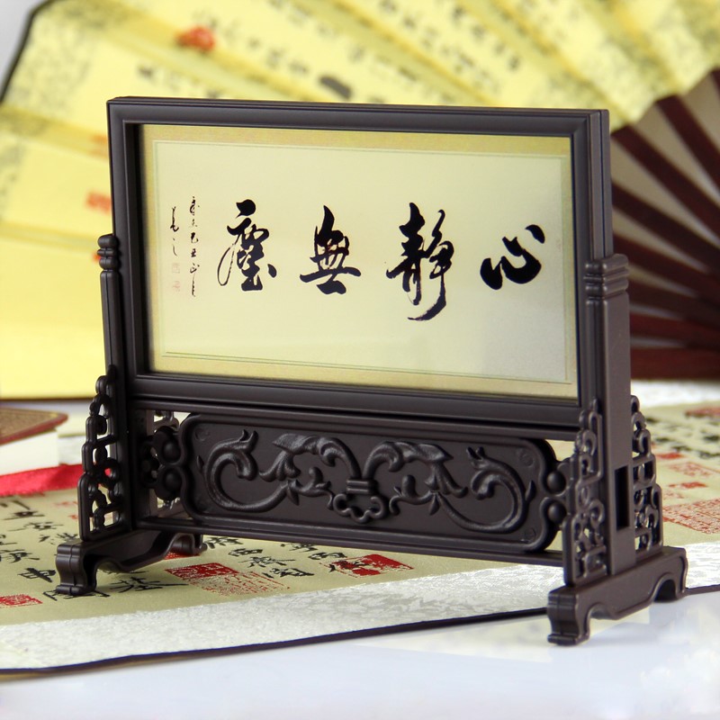 桌面小屏风日式古风仿古桌面摆件桌面展示架茶道书房装饰|msdalam kategori Ciri-ciri kraftangan, kesenian rakyat dan kraf Ciri-ciri, Lakuer - dari Buy2taobao.com untuk memberikan perkhidmatan ejen Taobao profesional membeli