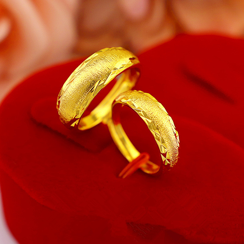18k Gold Ring men and women To live Scrub Gypsophila Ring Ring Couple Ringin the Jewelry/Diamond/Jade/Gold , Gold jewelery (New) , Bracelets category - from Buy2taobao.com to provide professional Taobao agent buy service