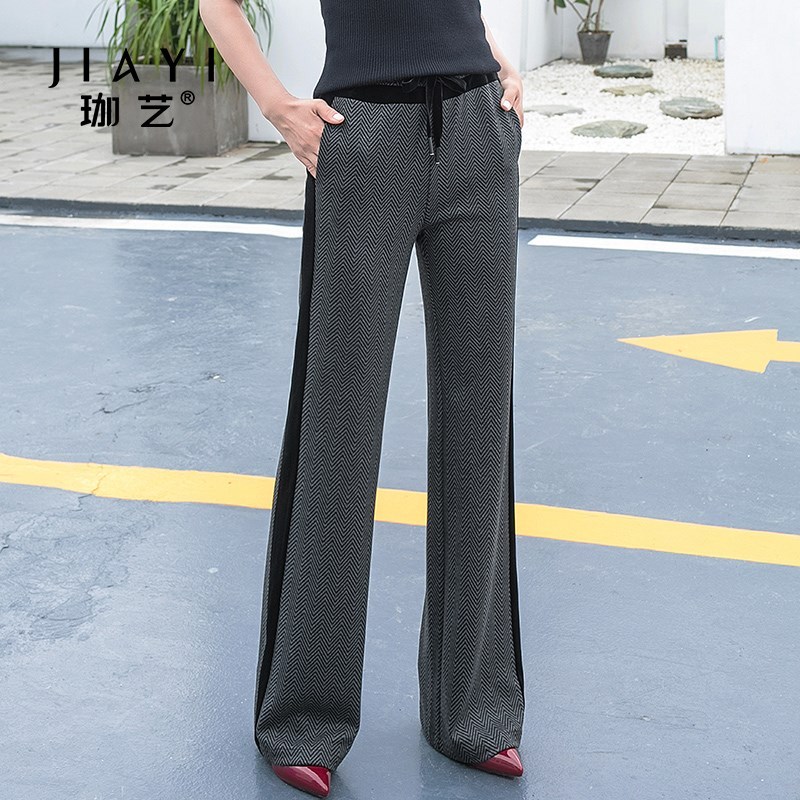 Wide leg pants 2018 winter new pattern Easy Paige leisure time trousers thickening Bigfoot Fur Straight pantsin the Women's clothing/Boutique , Pants , Casual pants category - from Buy2taobao.com to provide professional Taobao agent buy service