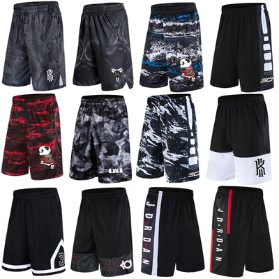 AJ23宽松篮球裤跑步健身欧文运动短裤科比球裤五分沙滩裤过膝男夏