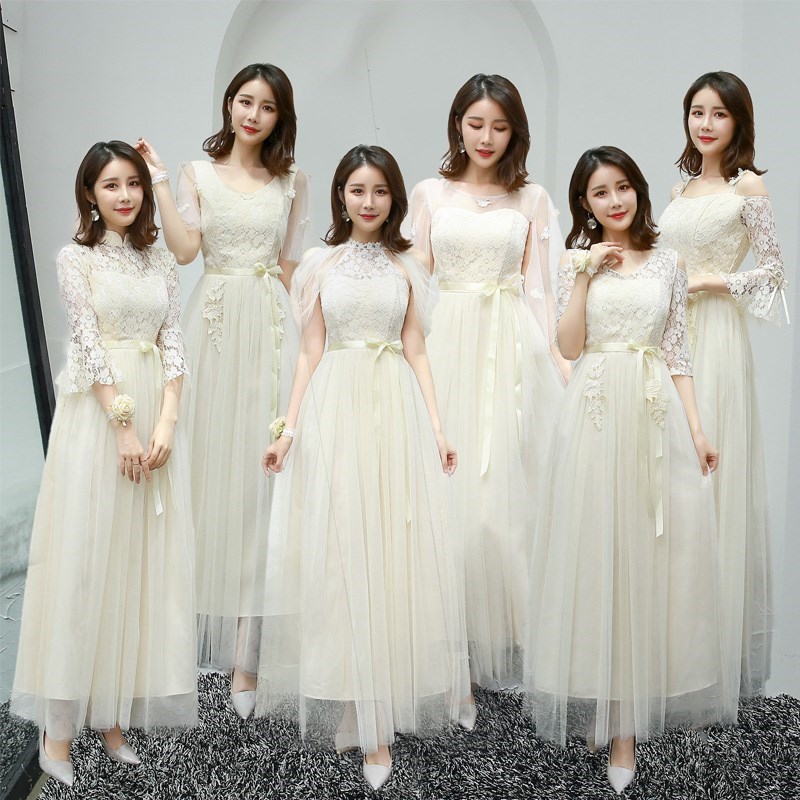 Bridesmaid Dresses Lesbian Coltsfoot Sister skirt Bridesmaid Mid length version Show thin one word grey Bridesmaid full dressin the Women's clothing/Boutique , Wedding/Cheongsam/Formal dress , Formal dress/Evening category - from Buy2taobao.com to provide professional Taobao agent buy service