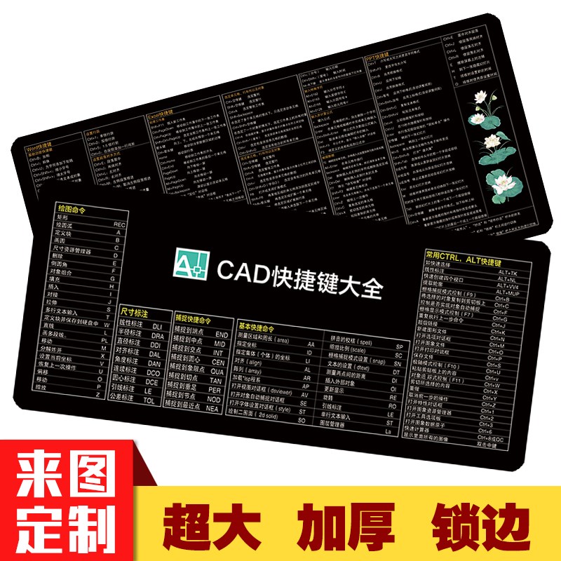 快捷鍵鼠標墊超大號word cad ps excel函數辦公室電腦桌墊可定制在類目 電腦硬件/顯示器/電腦周邊, 電腦周邊, 鼠標墊/貼/腕墊中 - 來自Buy2taobao.com提供專業的淘寶代購服務