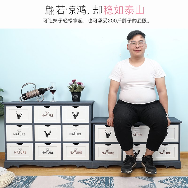 地中海实木床头柜简约卧室抽屉式收纳柜简易多层储物柜美式小柜子|msdalam kategori perabot kediaman, kabinet, Meja sisi katil - dari Buy2taobao.com untuk memberikan perkhidmatan ejen Taobao profesional membeli