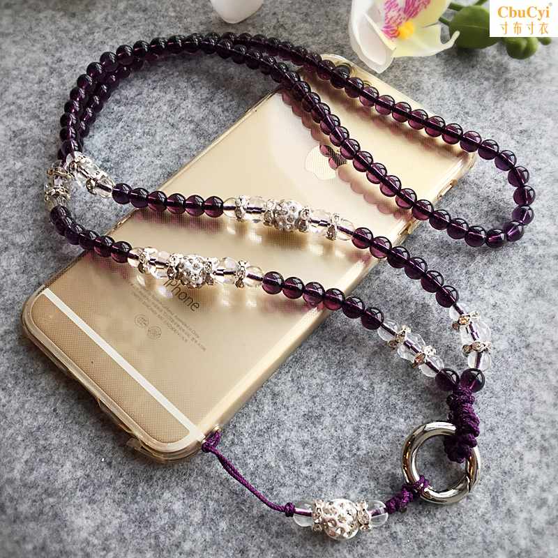 manual weave Mobile phone lanyard halter Removable crystal phone chain Neck rope Pendant Pendant Female modelsin the 3C Digital Accessories, Cell Phone Accessories , Phone Accessories , Mobile phone pendant/Mobile phone chain category - from Buy2taobao.com to provide professional Taobao agent buy service