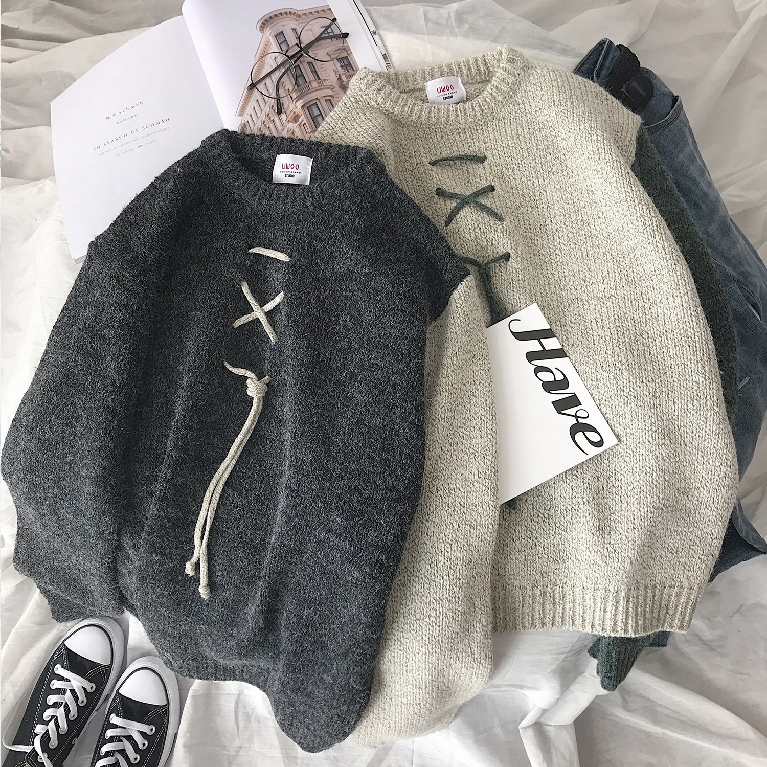 2018 winter new pattern solar system Retro Easy sweater Korean Edition Trend Drawstring thickening keep warm errorin the Men's clothing, Knitwear/Sweaters category - from Buy2taobao.com to provide professional Taobao agent buy service