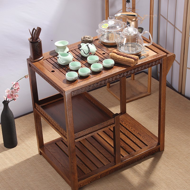 鸡翅木移动茶车功夫茶具茶盘套装家用小茶桌全自动电磁炉边柜茶台在类目 餐饮具, 茶具, 茶盘中 - 来自Buy2taobao.com提供专业的淘宝代购服务