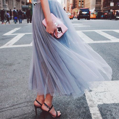 Gauze skirts 2018 new pattern Autumn and winter Four seasons Korean Edition Paige longuette a word Yarn skirt Pompous skirt Mid length versionin the Women's clothing/Boutique , Skirts category - from Buy2taobao.com to provide professional Taobao agent buy service