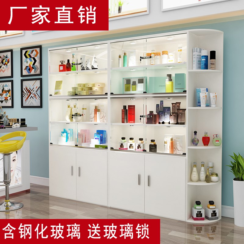 玻璃门产品展示柜简约柜子货架化妆品美容院展柜商用立式透明带锁|ruв категории коммерческий/офисная мебель, полки/витрина, бутик - витрина/витрина - от Buy2taobao.com для оказания профессиональной услуги покупки агента Taobao