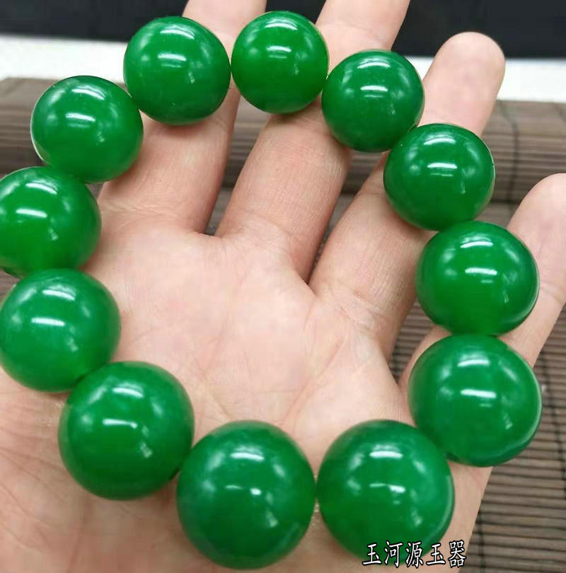 加大圆珠男女玉手链 马来玉翡翠满绿佛珠手串 马来玉圆珠手链在类目 珠宝/钻石/翡翠/黄金, 其他天然玉石, 马来玉(新), 手饰中 - 来自Buy2taobao.com提供专业的淘宝代购服务