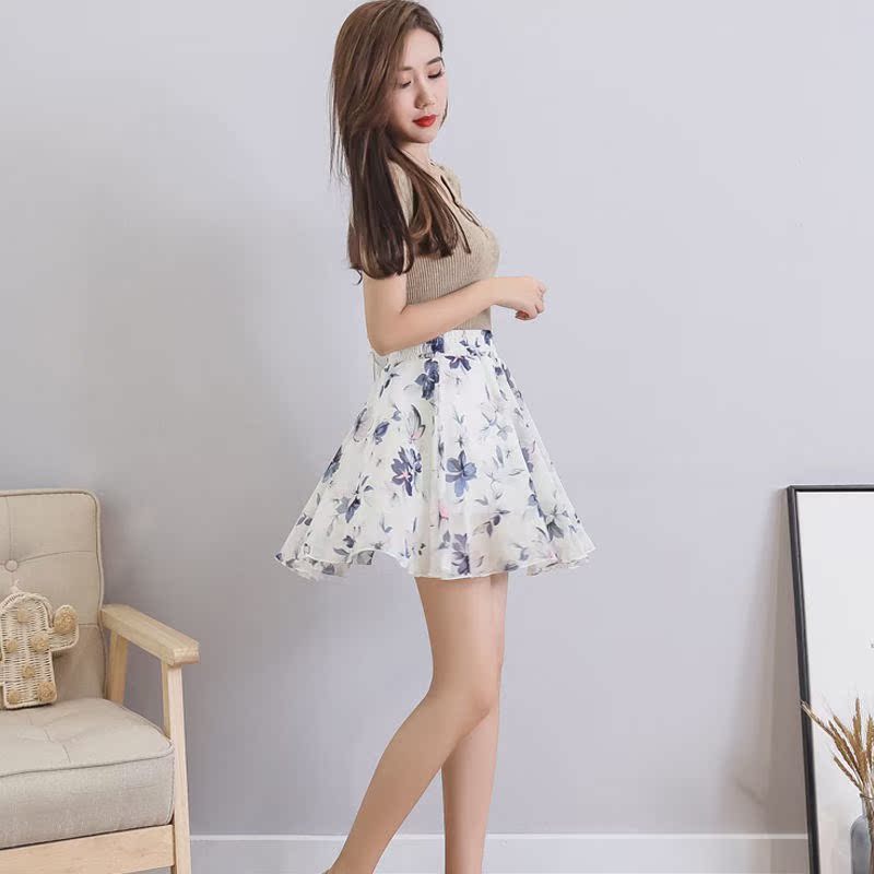 2019新款短裙高腰防走光印花百褶雪纺半身裙短裙女夏季小碎花纱裙在类目 女装/女士精品, 半身裙中 - 来自Buy2taobao.com提供专业的淘宝代购服务