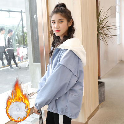 次惑小仙女2018新款韩版冷系女装ins外套港风秋冬厚学生乌77百搭