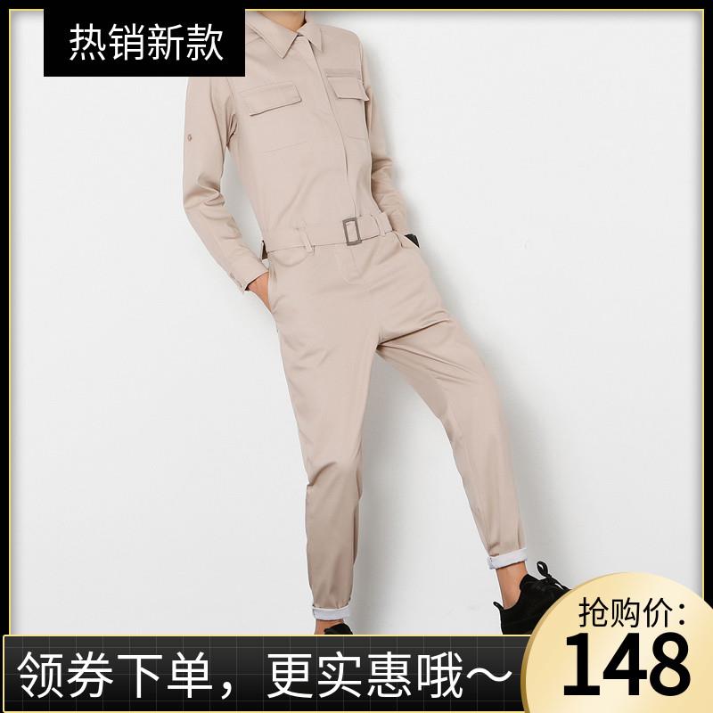 美发师时尚修身连体衣长裤套装男士工装卡其色一体衣服男潮流个性|msdalam kategori Pakaian Lelaki, seluar santai - dari Buy2taobao.com untuk memberikan perkhidmatan ejen Taobao profesional membeli