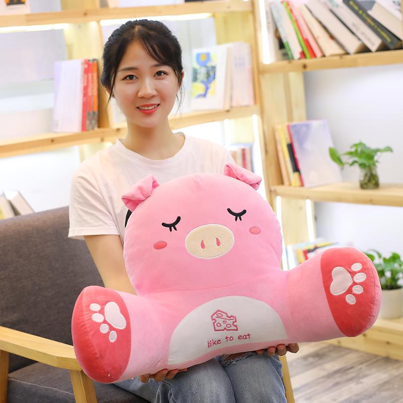 Washable Piggy Pillow Waist protection Cushion Office student Cartoon Shiba Inu chair Waist Siesta Pillows sofain the Home Fabric , Pillow/Pillow category - from Buy2taobao.com to provide professional Taobao agent buy service