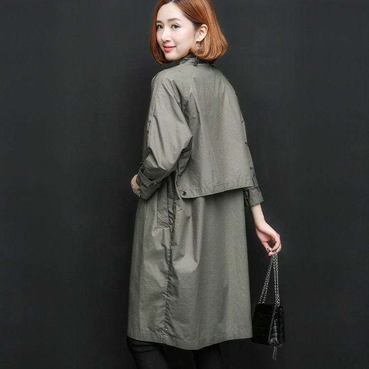 春秋外套2018新款女装风衣燕尾中长款大码修身减龄纯色棉上衣宽松|ruв категории открытый/альпинизм/в поход/Поездки товаров, открытый одежды, пулемёт белье, куртка - от Buy2taobao.com для оказания профессиональной услуги покупки агента Taobao
