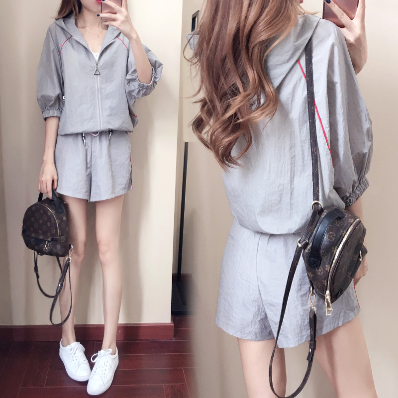 summer Sunscreen suit European goods Big version MM Western style Cover the belly Large Women's wear Easy fashion Two piece setin the Women's clothing/Boutique , Set/Student uniforms/Work uniforms , Leisure sports suit category - from Buy2taobao.com to provide professional Taobao agent buy service