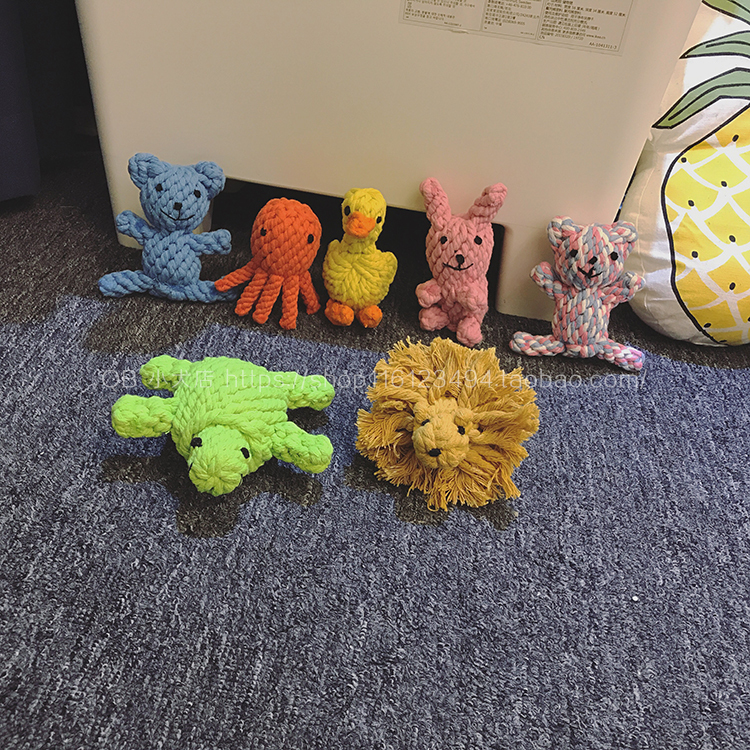 幼犬洁齿磨牙玩具宠物狗狗一般耐咬绳结玩具可爱棉绳玩偶在类目 宠物/宠物食品及用品, 猫/狗玩具, 绳结玩具中 - 来自Buy2taobao.com提供专业的淘宝代购服务