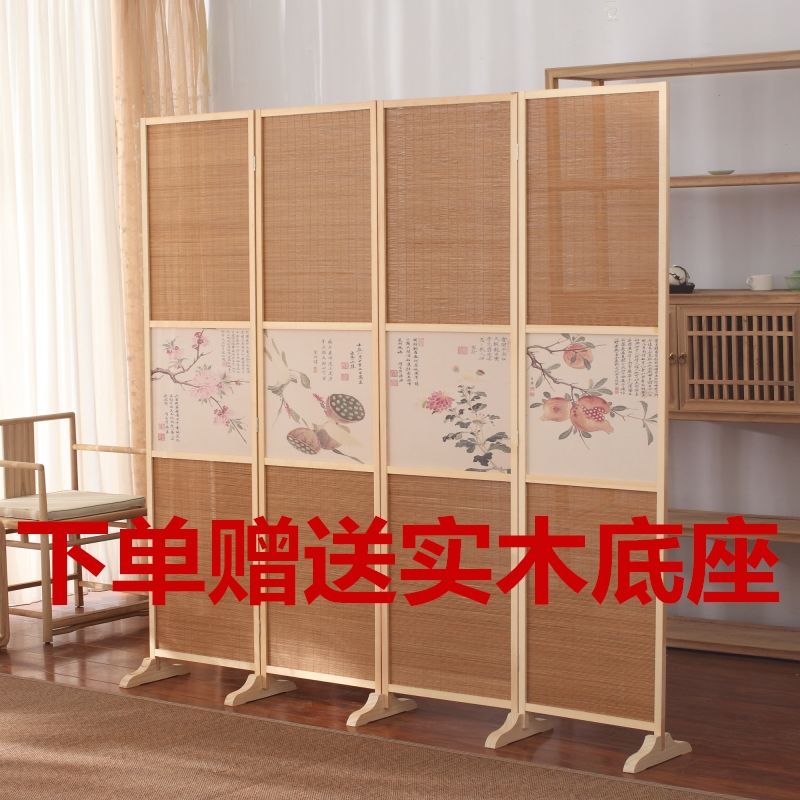实木竹编屏风办公室客厅卧室简约现代竹子隔断墙玄关折叠移动折屏|ruв категории домашний ткань, занавес, занавес и аксессуары, занавес - от Buy2taobao.com для оказания профессиональной услуги покупки агента Taobao