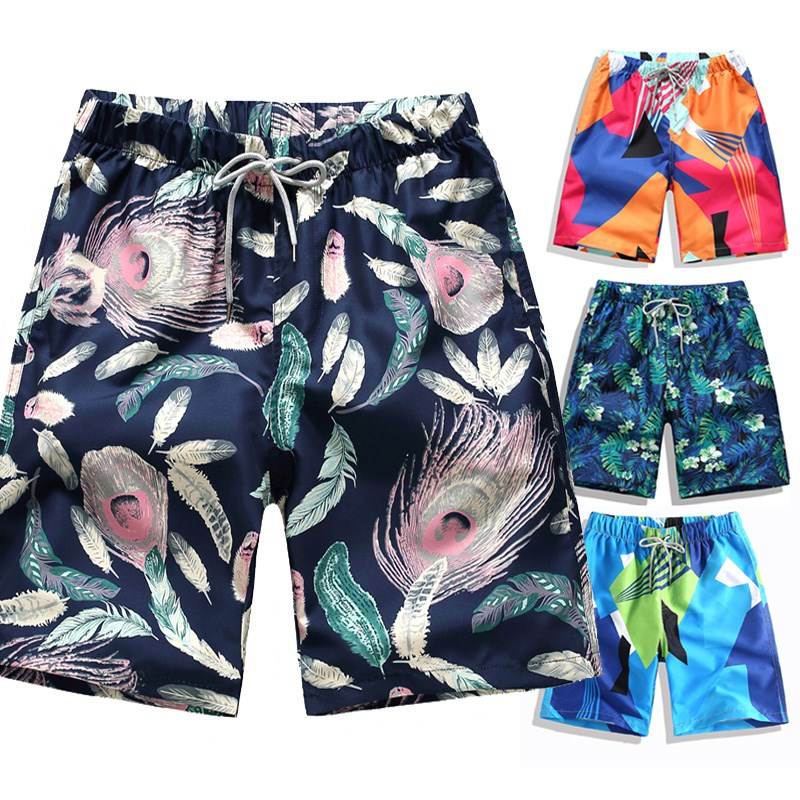 summer Add fertilizer XL shorts The fat Big flower Pants Easy Thin section Sandy beachin the Men's clothing, Casual pants category - from Buy2taobao.com to provide professional Taobao agent buy service