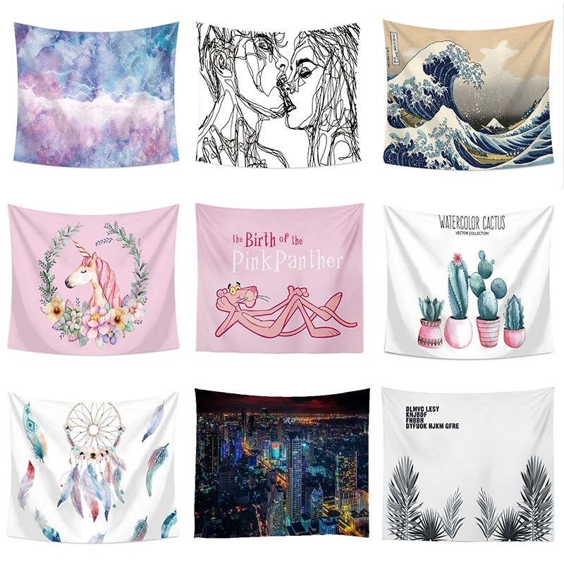 Wall cloth decorate Room Bedside Background cloth personality Hanging picture bedroom Rental metope Occlusionin the Home Fabric , Tapestry/Tapestry category - from Buy2taobao.com to provide professional Taobao agent buy service