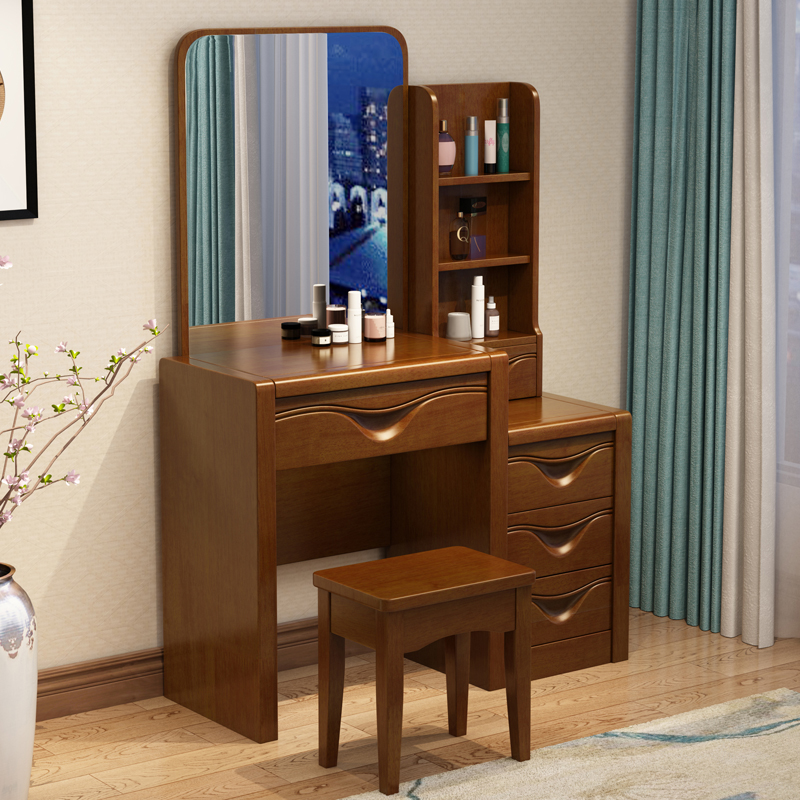 Chinese style solid wood dresser bedroom Small apartment Dressing tables Makeup Table mirror Modern minimalist Economic typein the Diapers/Care/Feeding/Push lathe , Children's Room/Tables and chairs/Furniture , Sets of tables and chairs category - from Buy2taobao.com to provide professional Taobao agent buy service
