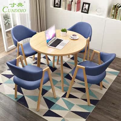 Negotiate Front Tables and chairs Simplicity combination tea with milk shop The reception to work in an office leisure time Small round Negotiation Café Solid wood tablein the Business/Office Furniture , Office Furniture , Desk , Conference table category - from Buy2taobao.com to provide professional Taobao agent buy service
