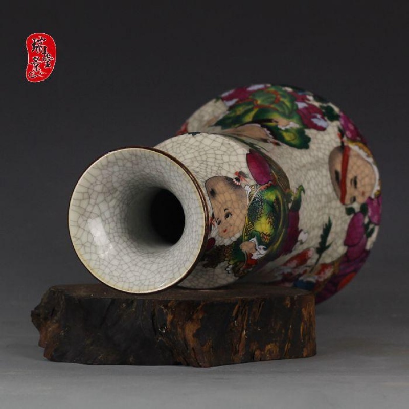 特价 清乾隆年制粉彩婴戏图花瓶 仿古做旧瓷器摆件 古董古玩收藏|ruв категории Домашний быт, рамка/рамка - от Buy2taobao.com для оказания профессиональной услуги покупки агента Taobao