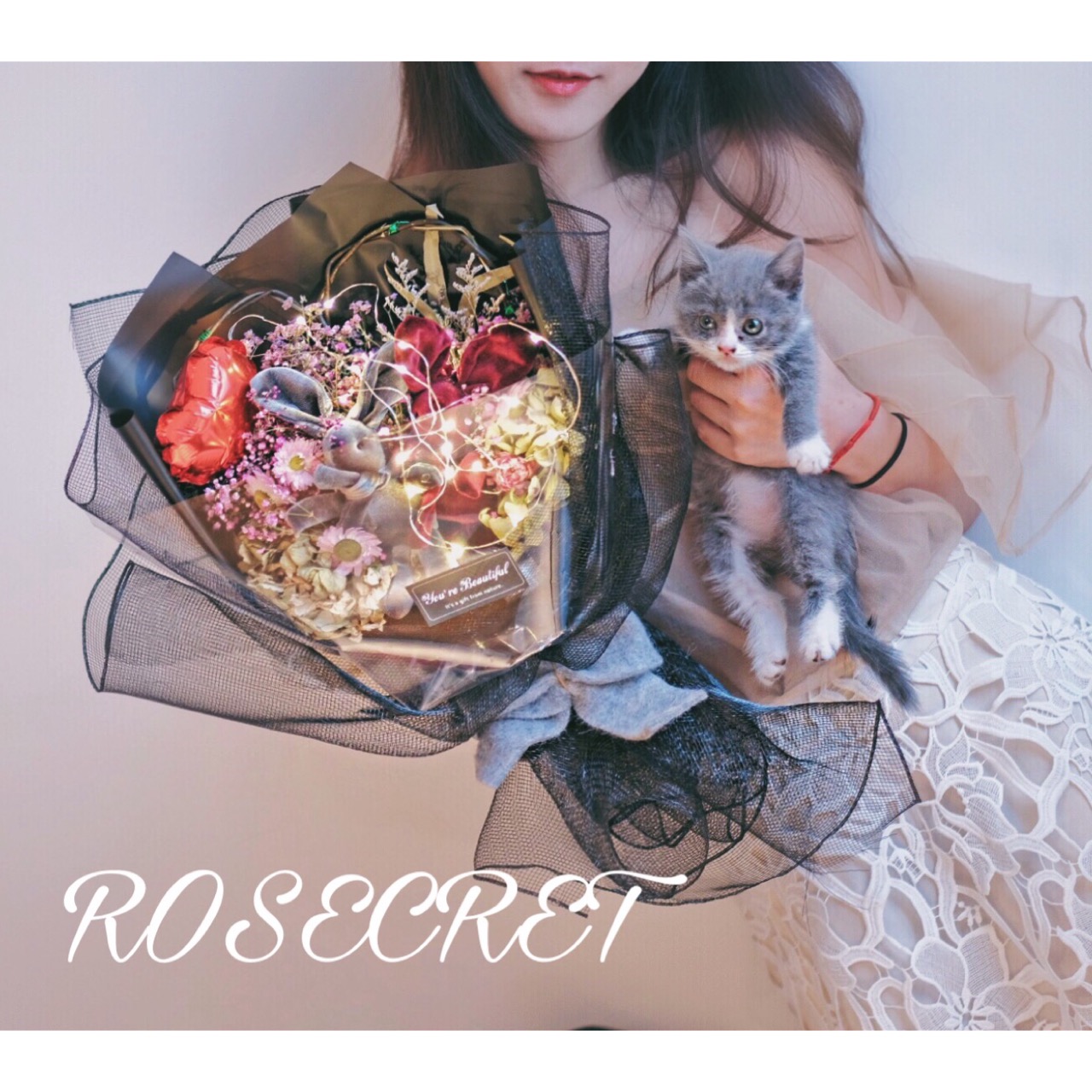 许愿兔花束七夕情人节礼品干花永生花满天星礼盒毕业生日送女友|ruв категории доставка цветов/цветок моделирования/растения садоводства, вечную жизнь цветы/сушеные цветы, сушеные цветы - от Buy2taobao.com для оказания профессиональной услуги покупки агента Taobao