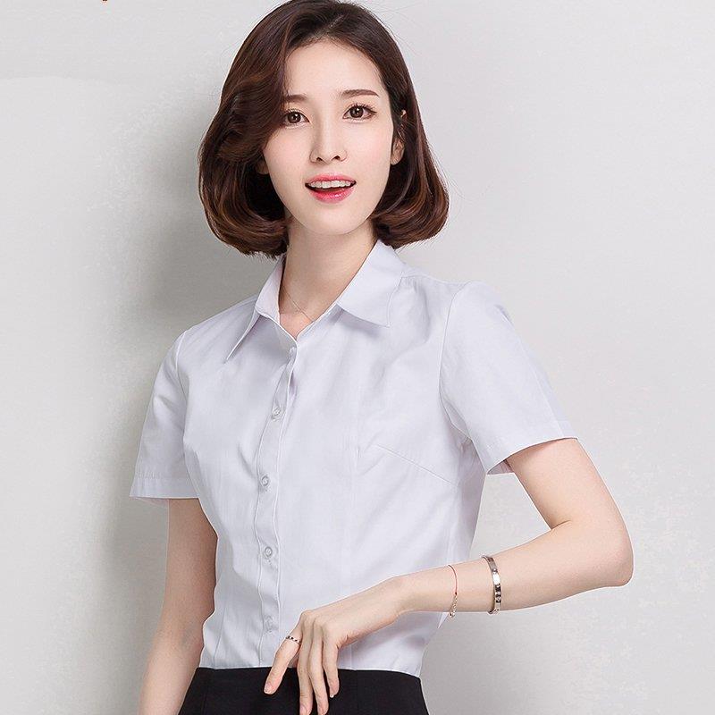 新款白色衬衫女夏短袖OL职业装工作服正装工装大码长袖职业衬衣女在类目 女装/女士精品, 衬衫中 - 来自Buy2taobao.com提供专业的淘宝代购服务