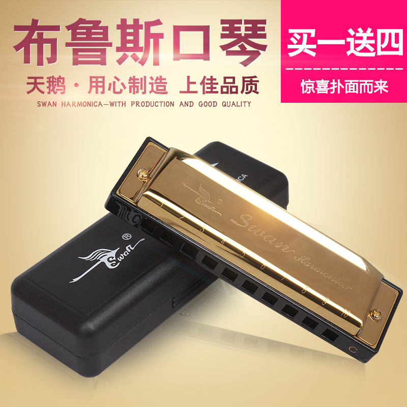 包邮!正品天鹅10孔C调布鲁斯口琴初学 十孔口琴儿童成人口琴乐器在类目 乐器/吉他/钢琴/配件, 西洋乐器, 西洋吹奏乐器, 口琴中 - 来自Buy2taobao.com提供专业的淘宝代购服务