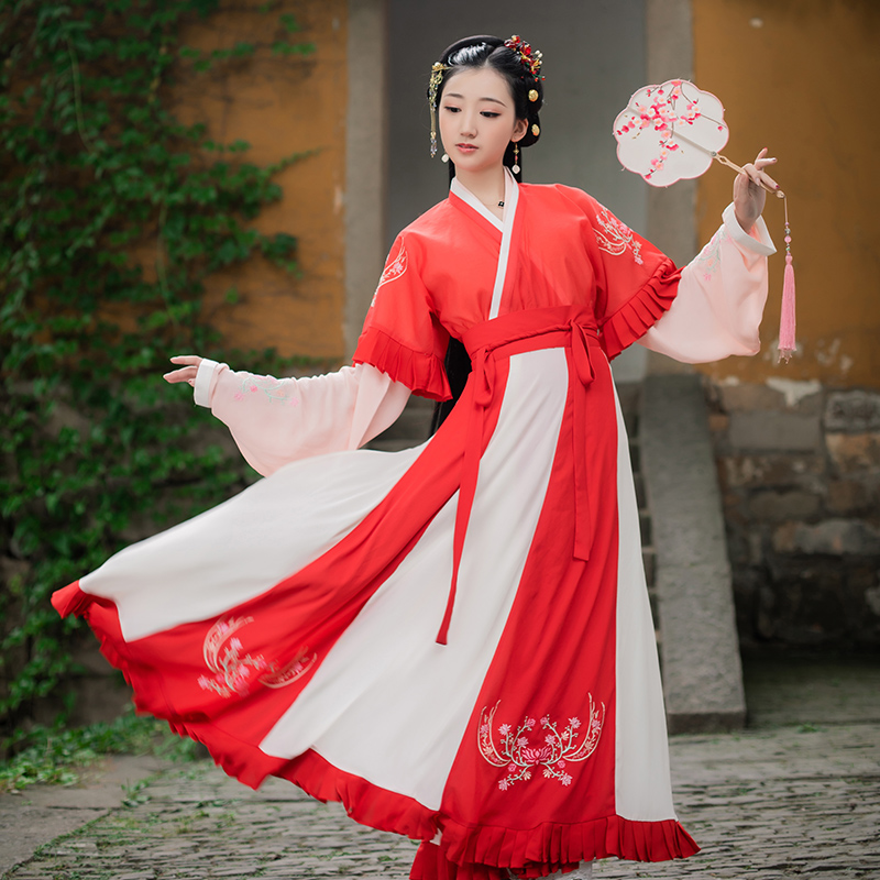 布许莲花晋襦十破裙4.5m摆|ruв категории Женская одежда, костюм/национальная одежда/театр костюм, национальная одежда/этап погрузки - от Buy2taobao.com для оказания профессиональной услуги покупки агента Taobao