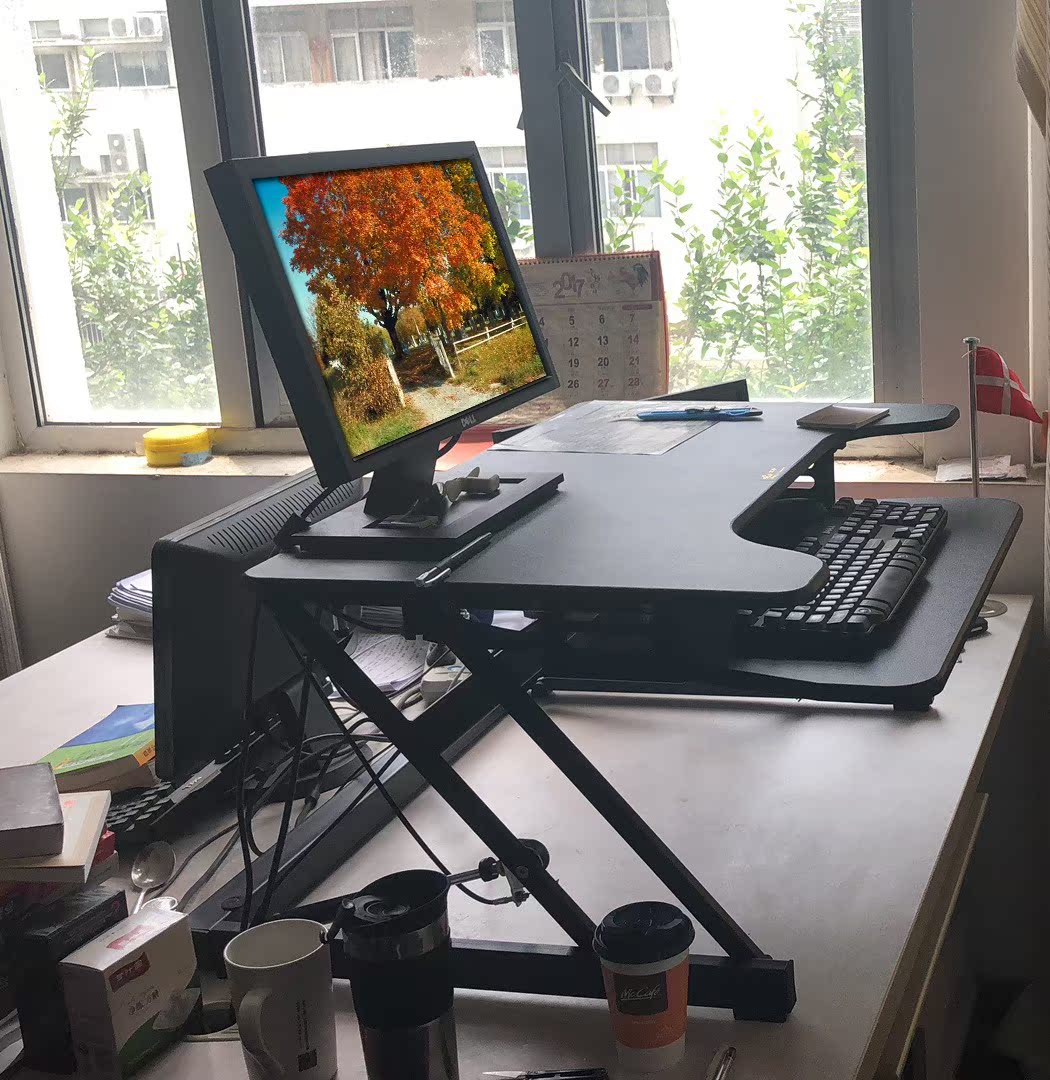 升降桌站立式办公电脑桌桌上桌可折叠办公桌移动式工作台在类目 商业/办公家具, 办公家具, 办公桌, 办公电脑桌中 - 来自Buy2taobao.com提供专业的淘宝代购服务