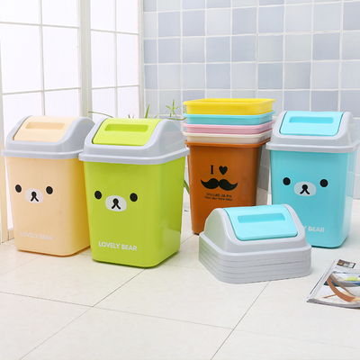 家用大号有盖分类干湿垃圾桶客厅卧室厕所卫生间厨房可爱欧式带盖
