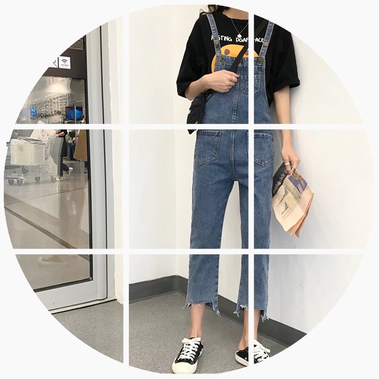 欧韩果味少女春季韩版复古减龄学生背带裤百搭宽松显瘦高腰休闲九|ruв категории Домашний быт, декоративная живопись, DIY/цифровой живописи - от Buy2taobao.com для оказания профессиональной услуги покупки агента Taobao