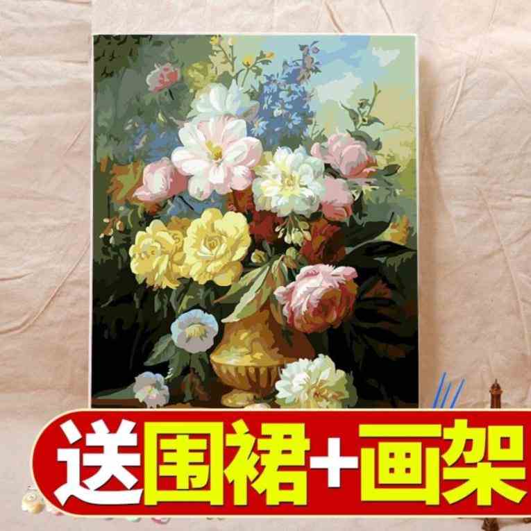 儿童数字手工油彩画幼儿园水彩客厅diy数字油画风景装饰彩绘生日|msdalam kategori Aksesori rumah, lukisan hiasan, DIY/Lukisan digital - dari Buy2taobao.com untuk memberikan perkhidmatan ejen Taobao profesional membeli