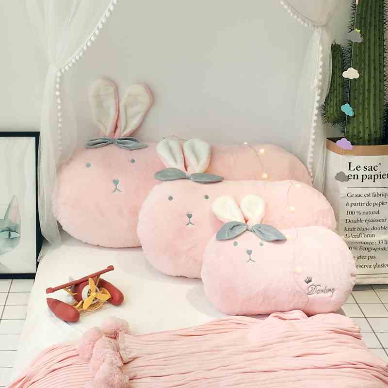lovely Cartoon Bunny backrest children Bedside Anti collision Soft roll Cushion Double Pillow Washable Pillowsin the Home Fabric , Pillow/Pillow category - from Buy2taobao.com to provide professional Taobao agent buy service