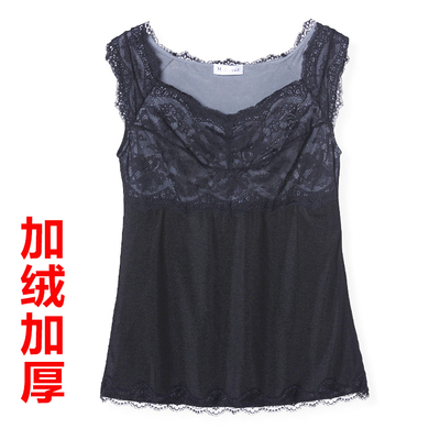 曼妮芬专柜正品女秋冬时尚加绒加厚蕾丝保暖内