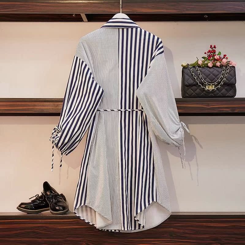 大码衬衫女宽松韩版显瘦中长款衬衫裙春特大码洋气外套|msdalam kategori Butik wanita / wanita, wanita saiz besar - dari Buy2taobao.com untuk memberikan perkhidmatan ejen Taobao profesional membeli
