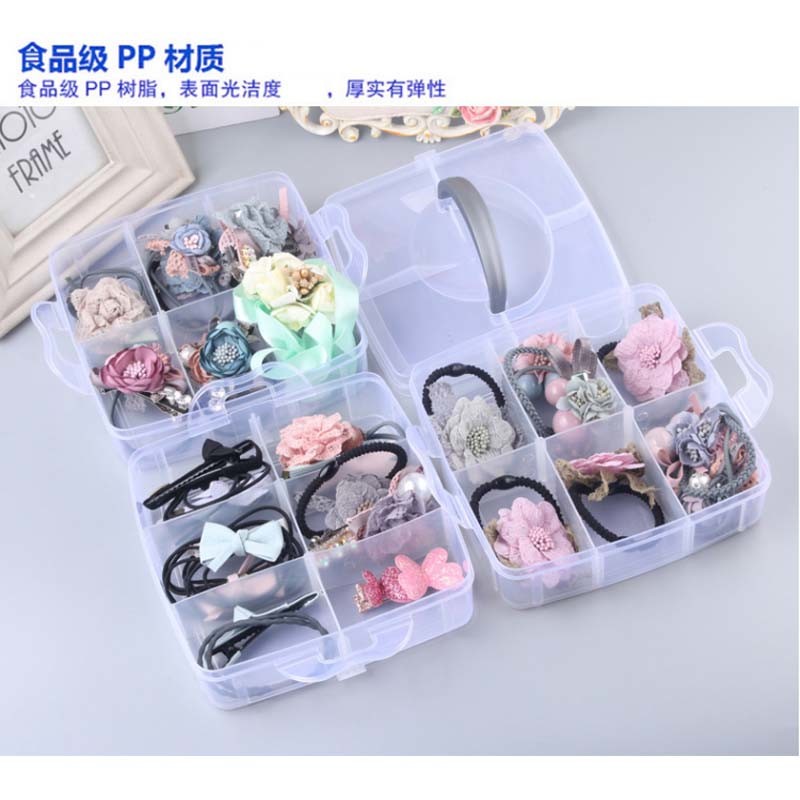 透明首饰多层多格子饰品收纳整理盒 PP材质饰品三层塑料储物盒子|msdalam kategori Aksesori rumah, barang-barang hiasan, kotak barang kemas - dari Buy2taobao.com untuk memberikan perkhidmatan ejen Taobao profesional membeli