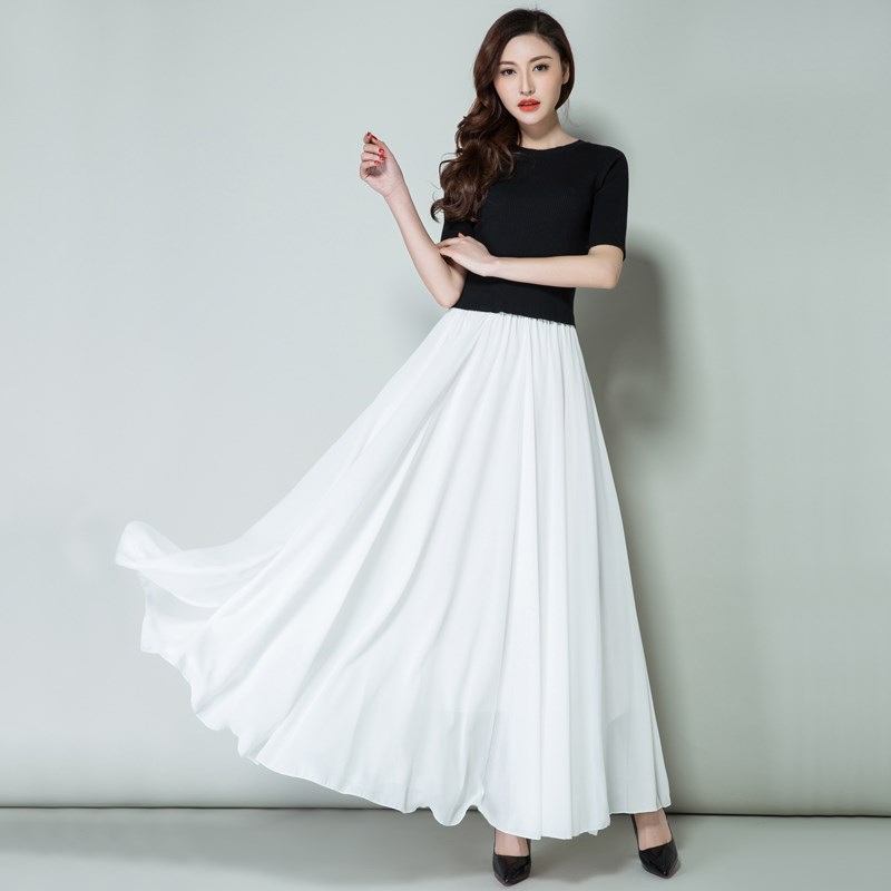 new pattern Spring and summer Dancing skirt Pure white Paige Skirt grace Pendulum skirt Mopping the floor Large Chiffon longuettein the 3C Digital Accessories, Electronic components market , Electronic component , Other components category - from Buy2taobao.com to provide professional Taobao agent buy service