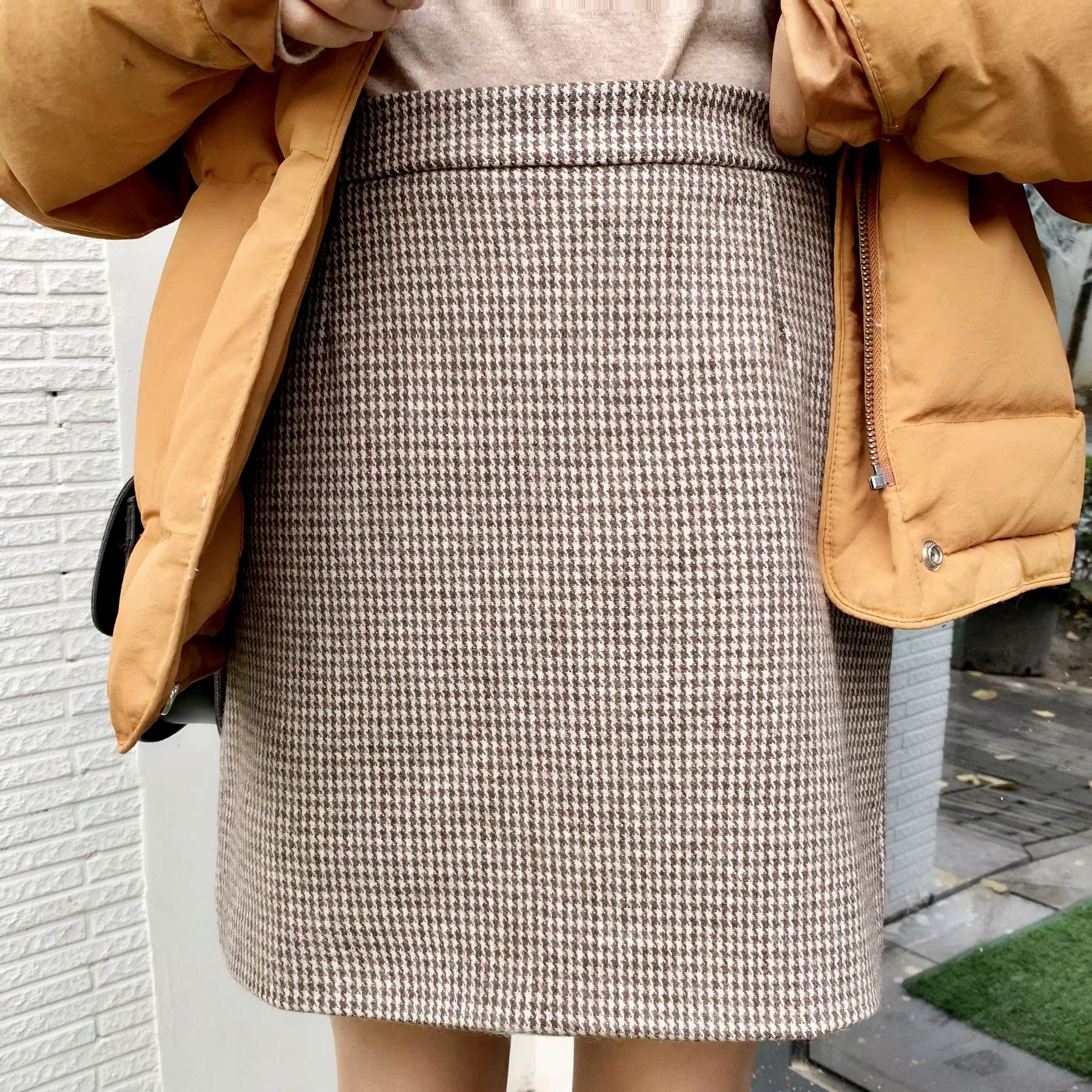 new pattern A word skirt Autumn and winter Korean Edition Paige Self cultivation Fur have cash less than that is registered in the accounts Show thin lattice skirt skirt Skirtin the Women's clothing/Boutique , Skirts category - from Buy2taobao.com to provide professional Taobao agent buy service
