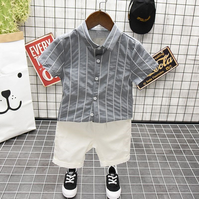 Boy A short sleeved shirt children 2019 new pattern Summer children's clothing Children men's wear Summer wear shirt Korean Edition Spring and summerin the Children/Baby/Family fitted , Shirt category - from Buy2taobao.com to provide professional Taobao agent buy service