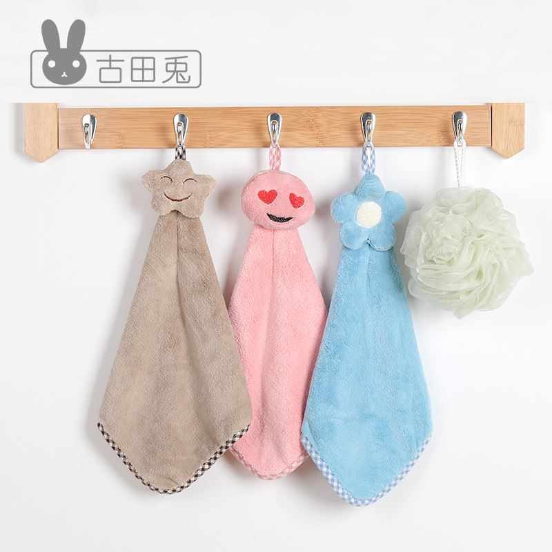 Gutian rabbit Cartoon children Hanging type lovely Coral kitchen Towel Super water uptake TOILET towelin the Home Daily , Towel/Bath towel/Bathrobes , Towel/Handkerchief category - from Buy2taobao.com to provide professional Taobao agent buy service